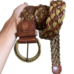 Boho Style Leather Braided Belt